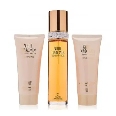 White Diamonds Pcs Set: 3.3 Eau De Toilette Spray + 3.3 Body Lotion + 3.3 Body Wash