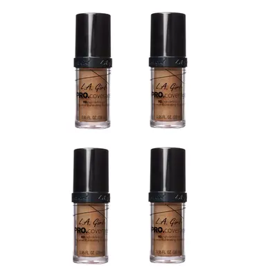 L.A. Girl Pro Coverage HD Illuminating Liquid Foundation Toast 28ml x4