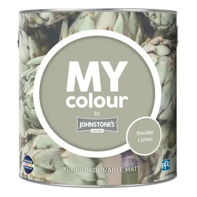 Johnstones My Colour Durable Matt Wall Emulsion Paint 2.5l Boulder Lichen