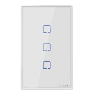 (US 3Gang) WiFi Wall Switch RF Smart Wall Touch Switch For Smart Home Work With Alexa Google Hom