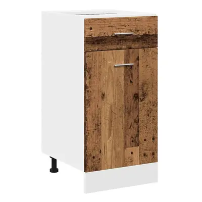 vidaXL Drawer Bottom Cabinet Kitchen Cabinet Unit Old Wood Engineered Wood