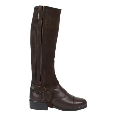 (Adults Large, Brown) Dublin Unisex Suede Half Chaps II