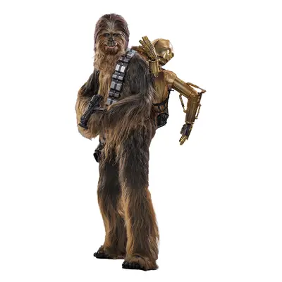 Figure Hot Toys MMS766 - Star Wars : The Empire Strikes Back - Chewbacca & Disassembled C-3PO