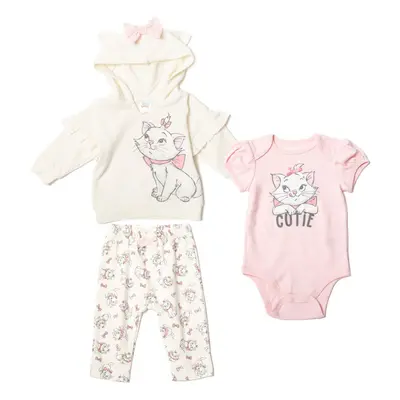 Disney The Aristocats Marie Newborn Baby Boy or Girl Fleece Hoodie Bod