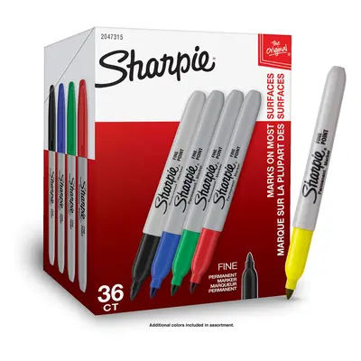 SHARPIE Permanent Markers Fine Point Assorted Colors Pack