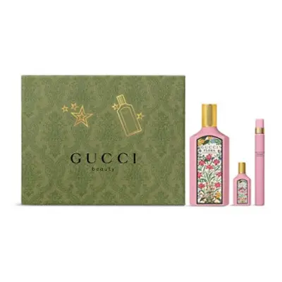 Set Gucci Flora Gorgeous Gardenia Edp 100ml Edp 10ml Mini@