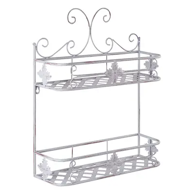 Metal Bathroom Wall Shelf Grey MARAYES