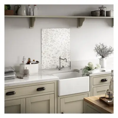 Laura Ashley Lisette White Splashback x 750mm