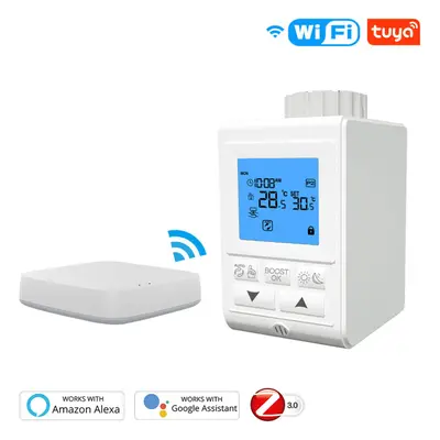 Smart Wireless Gateway HUB+1pcs Thermostat Heater Temperature Controller TRV Thermostatic Radiat