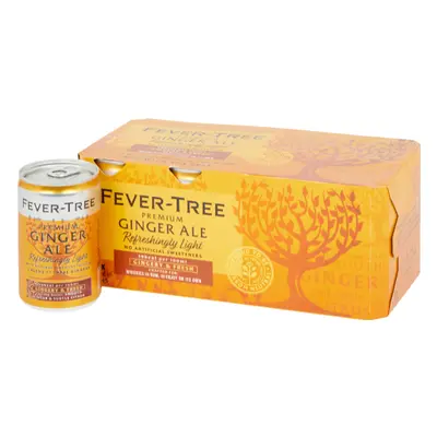 FEVER-TREE Refreshingly Light Ginger Ale - Cans 8x150ml (Pack of 3)