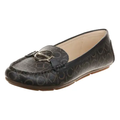 Calvin Klein Women's Layne Loafer Flat Brown Multi