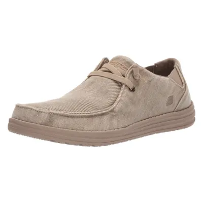 Skechers mens Melson-raymon Canvas Slip on Moccasin Taupe US