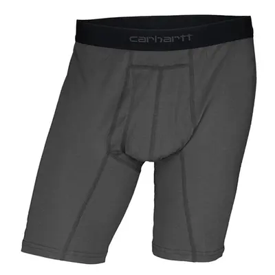 Carhartt Men's 8"" Inseam Cotton Polyester Pack Boxer Brief Shadow