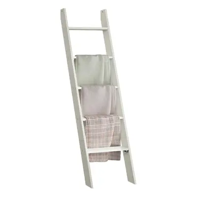 VASAGLE Blanket Ladder Decorative Farmhouse for The Living Room 5-Tier Ladder Shelf Ladder Rack 