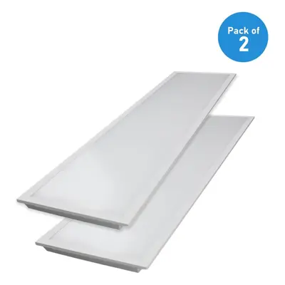 (Pack of 2) 40W LED Backlit Panel Ceiling Lights 1200x300 MM 6500K, Day White, 120x30 cm Rectang