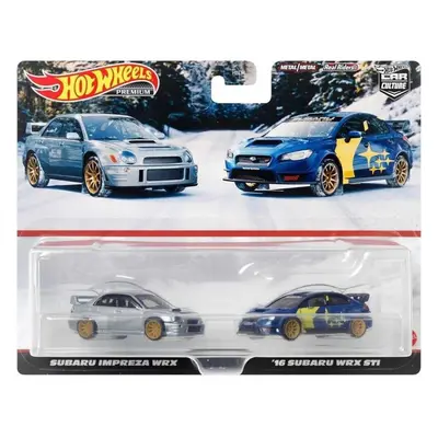 Hot Wheels HKF60 Premium 2-Pack Subaru Impreza WRX / '16 Subaru WRX ST