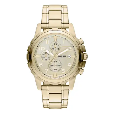 Fossil Men's Dean Quartz Stainless Steel Chronograph Watch Color: Gol