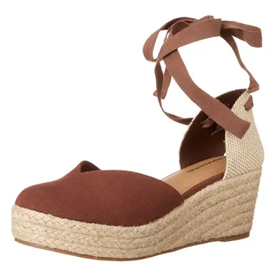 Amazon Essentials Womens Mid Wedge Espadrille Deep Brown