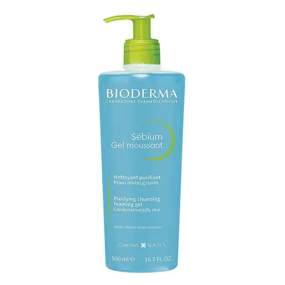 Bioderma Sebium Gel Moussant Purifying Foaming Blue 500ml