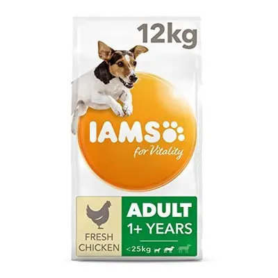 IAMS for Vitality Small/Medium Breed Adult Dry Dog Food with Fresh Chicken, kg