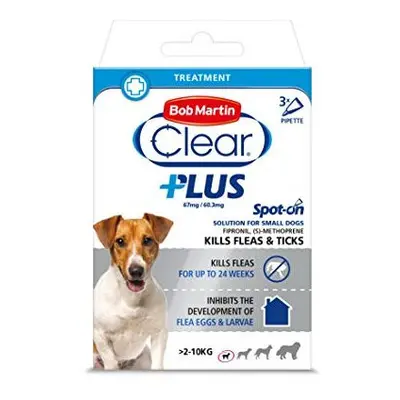 Bob Martin Clear Plus Spot-On Solution for Small Dogs Tubes g