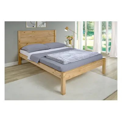 Barton 5ft Kingsize Size Slatted Bed Frame Solid Waxed Pine