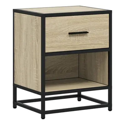 (sonoma oak, pcs) vidaXL Bedside Cabinets Nightstand Bed Side Table Engineered Wood