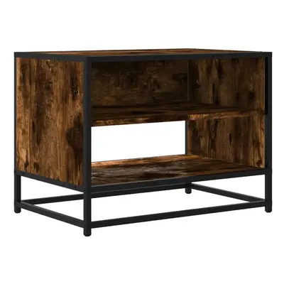 (smoked oak, x x cm) vidaXL TV Cabinet TV Stand Media TV Unit Engineered Wood and Metal