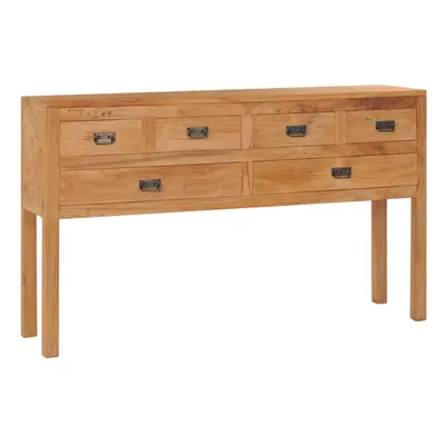 vidaXL Solid Teak Wood Sideboard Side Storage Console Cabinet Cupboard Chest