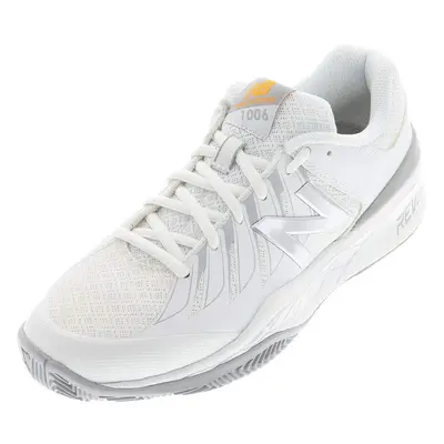 New Balance Women's V1 Tennis Shoe White/Silver M US