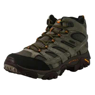 Merrell Men's Moab Mid Waterproof Walnut Hiking Boot 9.5 US