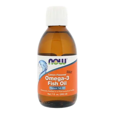 Now Foods, Omega-3 Fish Oil, Lemon Flavored, fl oz (200 ml)