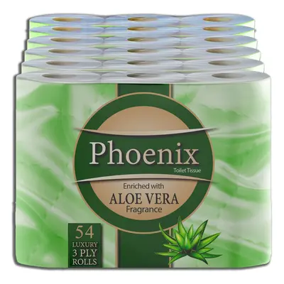 Phoenix Brand Soft Luxury Toilet Rolls, Quilted White Ply Toilet Paper