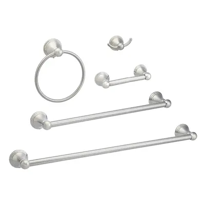 Amazon Basics Piece Satin Nickel ABBR817SN Bathroom Hardware Set Variety Pack