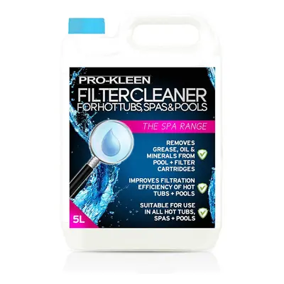 Pro-Kleen 5L Hot Tub, Pool & Spa Filter Cartridge Cleaner - Treatments - Improves Efficiency of 