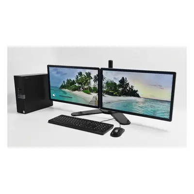 Dual 22" Monitor Screen Office Home PC Bundle 6th Gen 16GB SSD