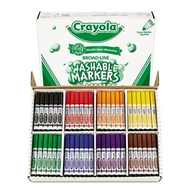 Crayola Washable Classpack Markers Broad Point Assorted 200-Pack