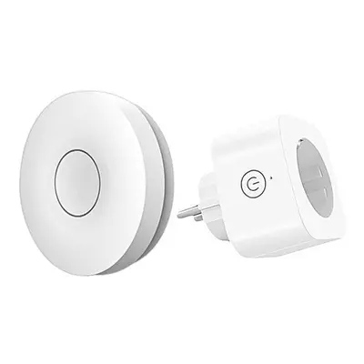 EU Plug 10A Wireless Smart Home Remote Control Socket No Need Wifi/Battery Required Self-powered