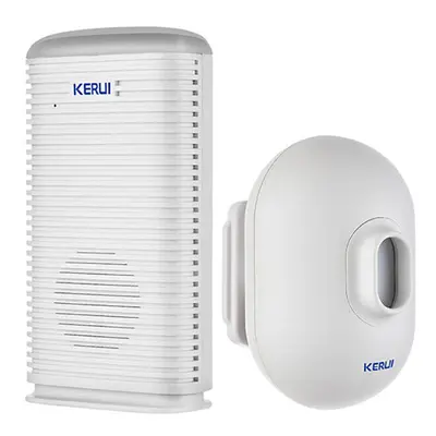 (White) Wireless Driveway Security Alarm Waterproof PIR Motion Detector Garage Welcome Burglar f