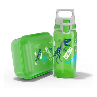 SIGG - Kids Water Bottle 0.5L & Lunchbox 1L - Viva Football Tag Set