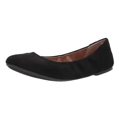 Amazon Essentials Women's Belice Ballet Flat Black Microsuede 9.5