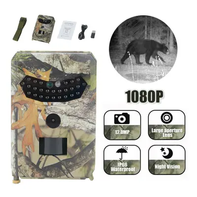 12MP Hunting Trail Camera HD Wildlife Scouting Motion Night Vision