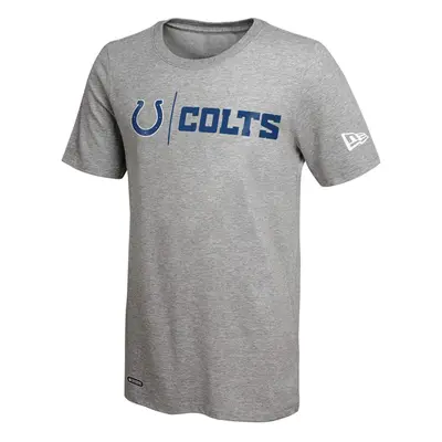 New Era NFL Men's Gametime Dri-Tek Cool Grey Short Sleeve T-Shirt, Indianapolis Colts, Medium