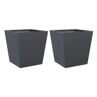 (anthracite, x x cm/ pcs) vidaXL Garden Planters Outdoor Flower Pot Patio Raised Bed Planter Box