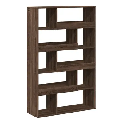 (brown oak, x x 156.5 cm) vidaXL Book Cabinet/Room Divider Bookcase Storage Rack Bookshelf