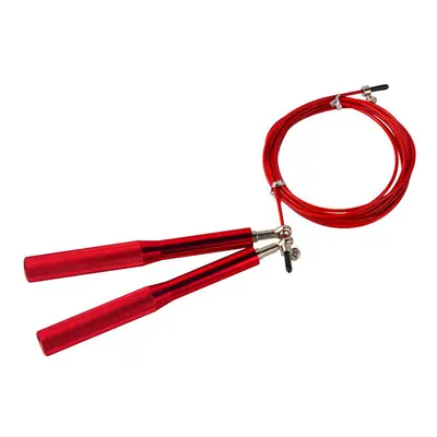 (Red) 3m Rope Jumping Adjustable Single Skip Rope Fitnesss Sport Speed Skipping Ropes Exercise T