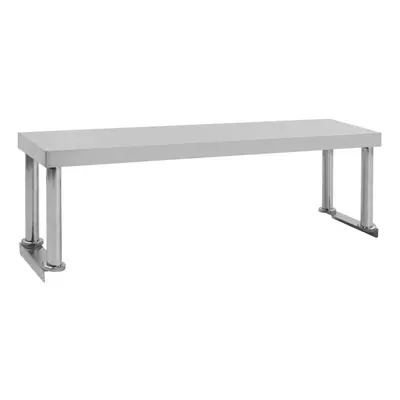 vidaXL Work Table Overshelf Stainless Steel Industrial Single Layer Shelf