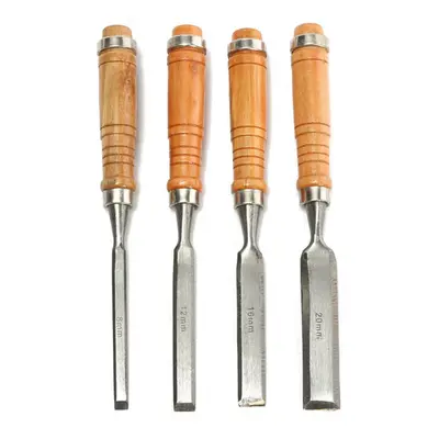 4Pcs 8/12/16/20mm Woodwork Carving Chisels Tool Set For Woodworking Carpenter