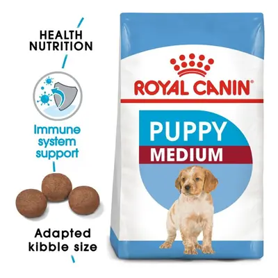 Puppy Dry Dog Food Medium Breed Complete Kibble Royal Canin 15kg