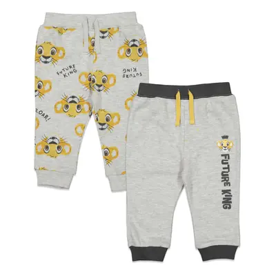 Disney Lion King Simba Newborn Baby Boys Pack Pants White/Gray M